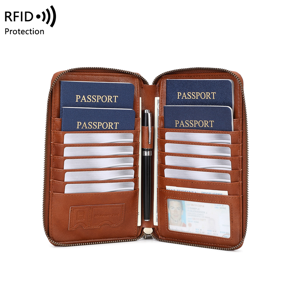 Модный кошелек для паспорта с  – обзор и цена Passport Holder Rfid