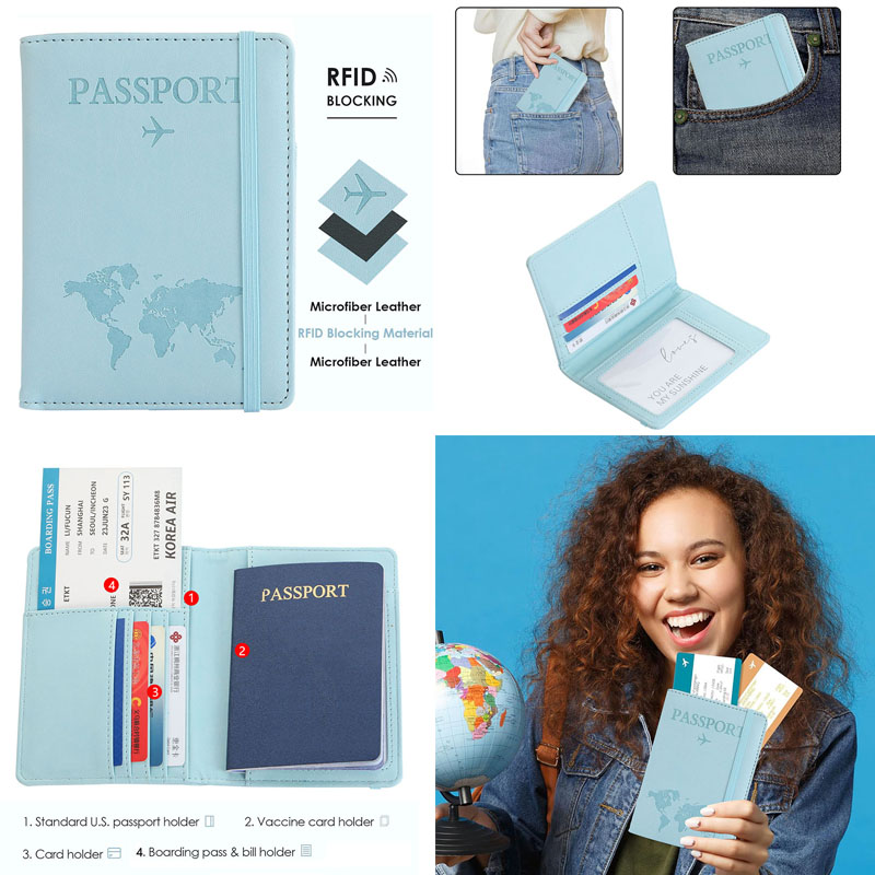 Обложка для паспорта с картой  – обзор и цена Travel Accessories Gifts For Men