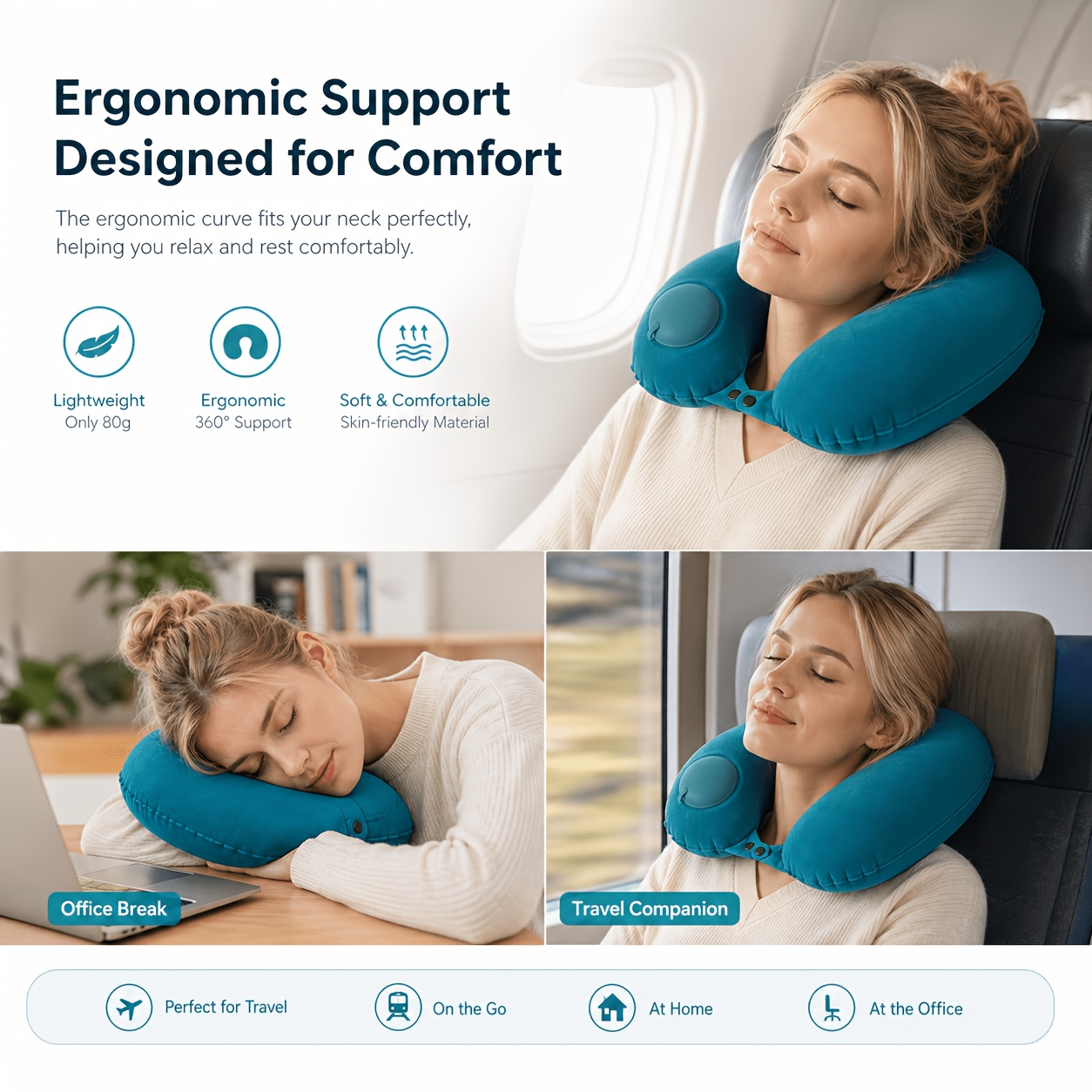 Надувная дорожная подушка для  – обзор и цена Travel Accessories Pillow
