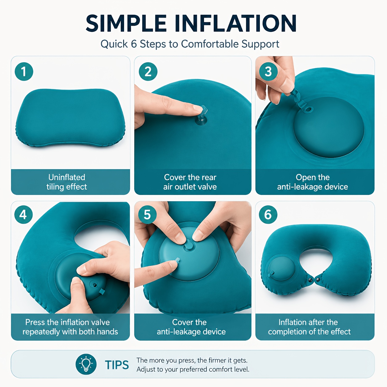 Надувная дорожная подушка для  – обзор и цена Travel Accessories Pillow