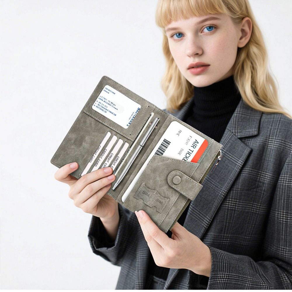Креативный RFID-кошелек из ПУ- – обзор и цена Passport Holder Rfid